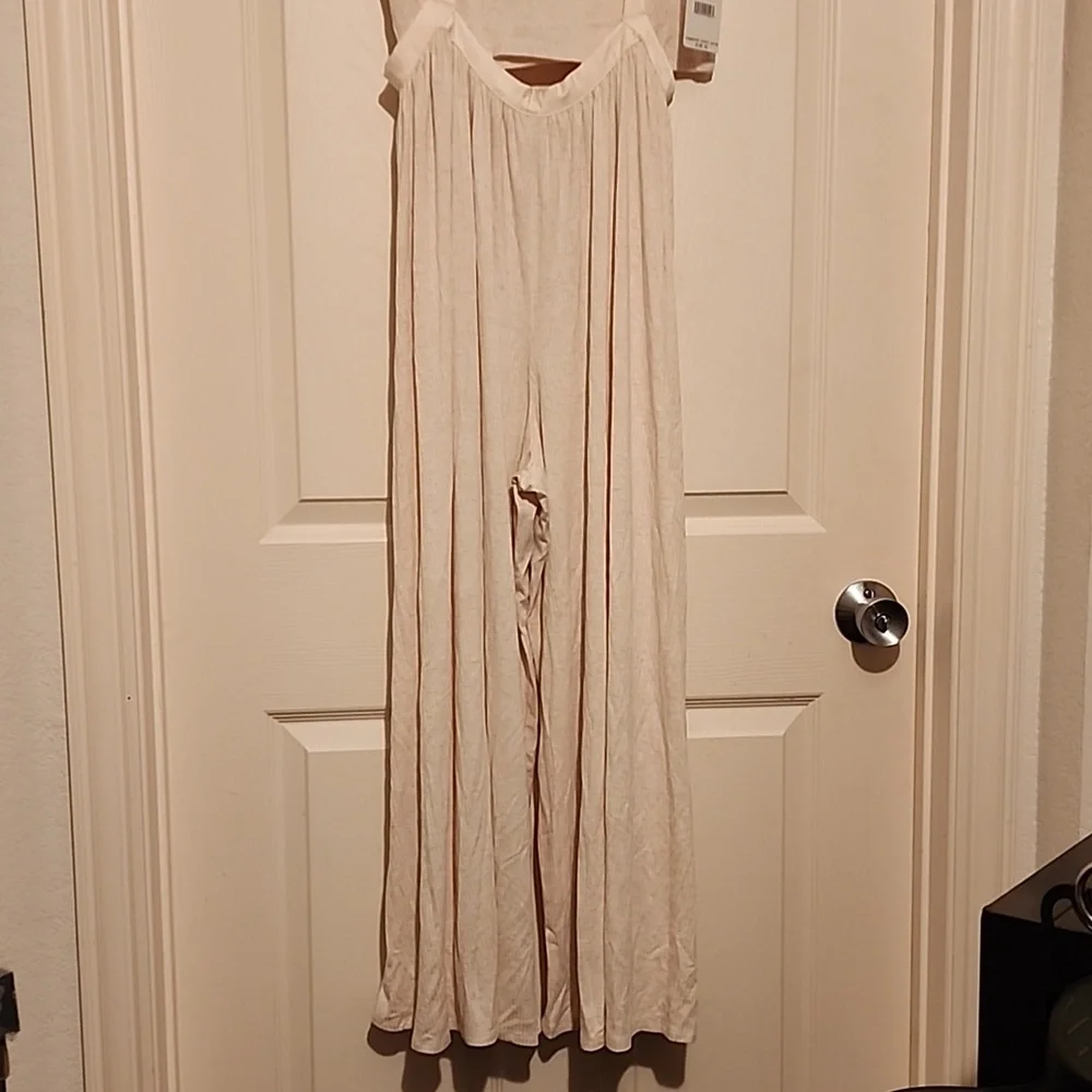 Free People Brookside Two Piece Set NWT Ivory Cream Medium